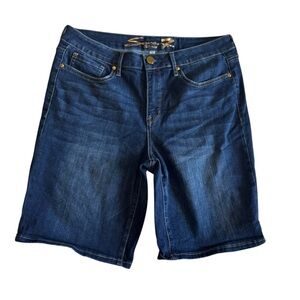 Seven7 Blue Jean Shorts Classic Style